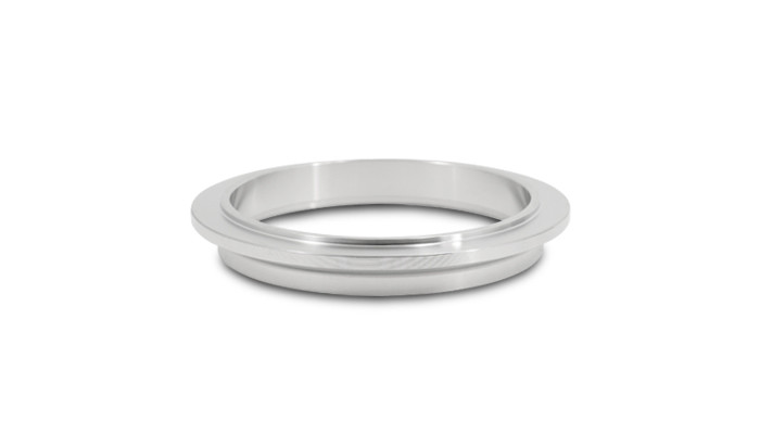 Stainless Steel Turbo Outlet Flange for Precision Turbo CAE 5 and CAE 6 series 90mm O.D. V-Band Flange, 77mm diameter mating ring (suits 3" O.D. tubing)