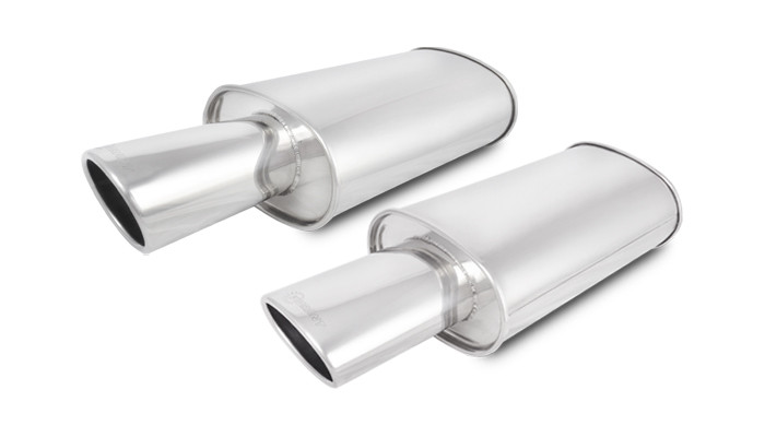 STREETPOWER Universal Mufflers with Exhaust Tips