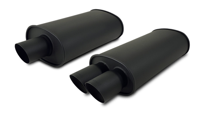 Flat Black Universal Mufflers